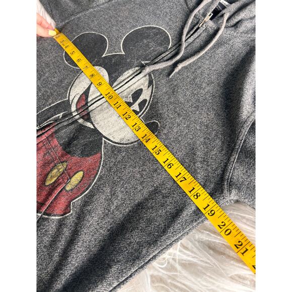 Disney Parks Men's Mickey Mouse Character Full Zip Hoodie Jacket Gray Size Small - Picture 10 of 10